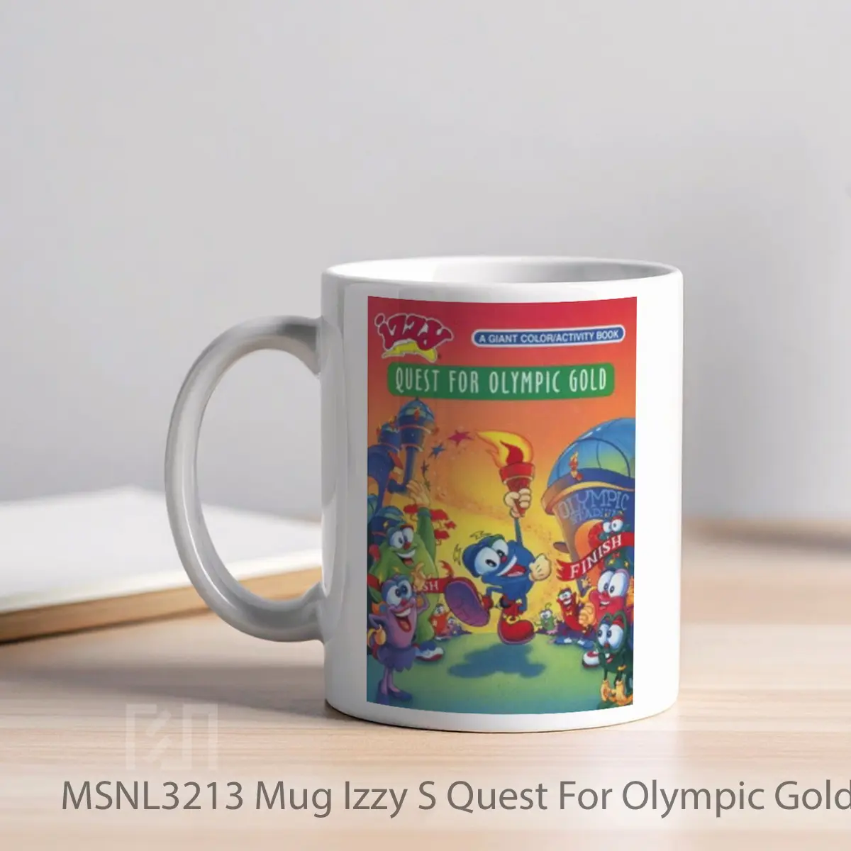 Mug Izzy S Quest For Olympic Gold Gelas Keramik Tema Film MSNL3213 - Tampak Kiri