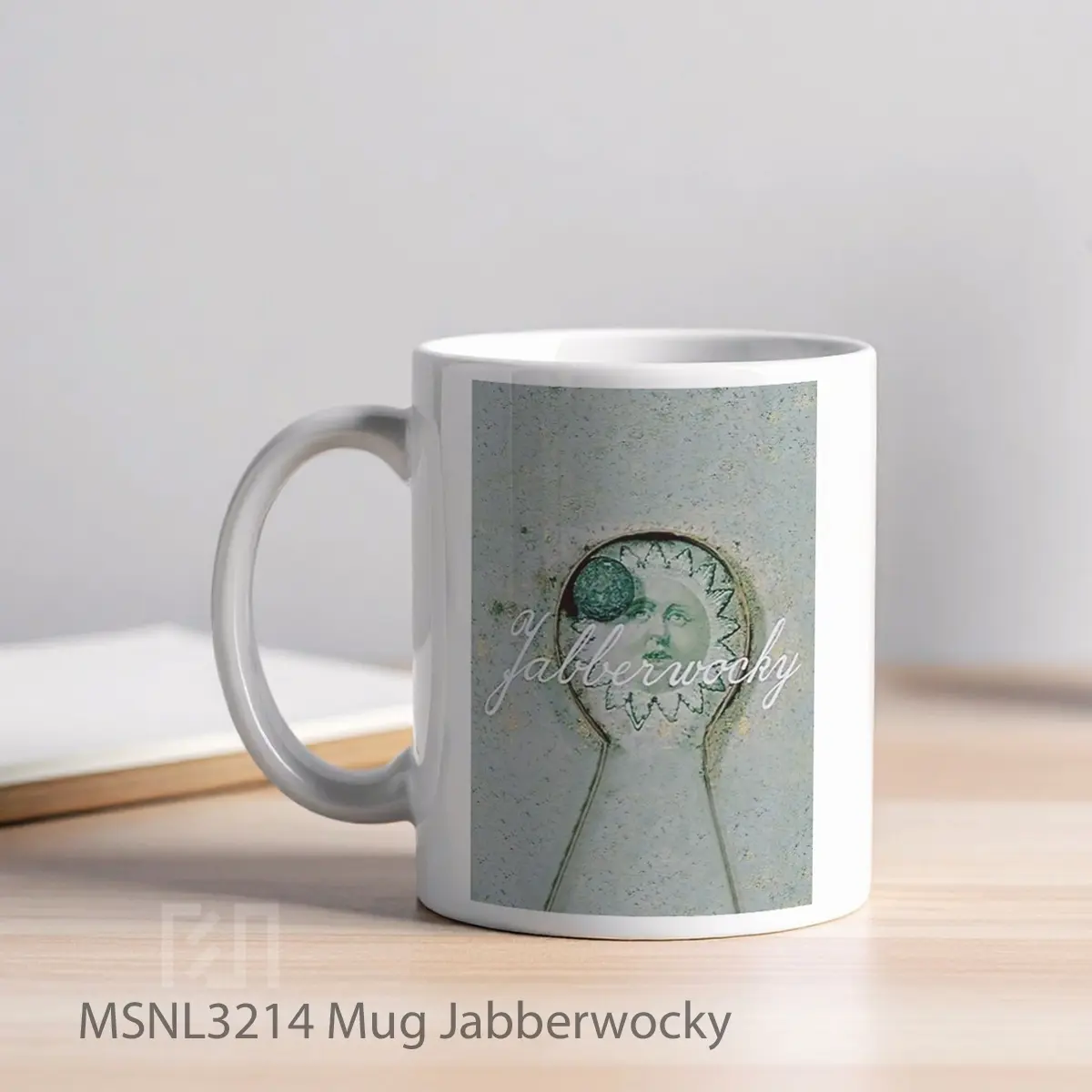 Mug Jabberwocky Gelas Keramik Tema Film MSNL3214 - Tampak Kiri