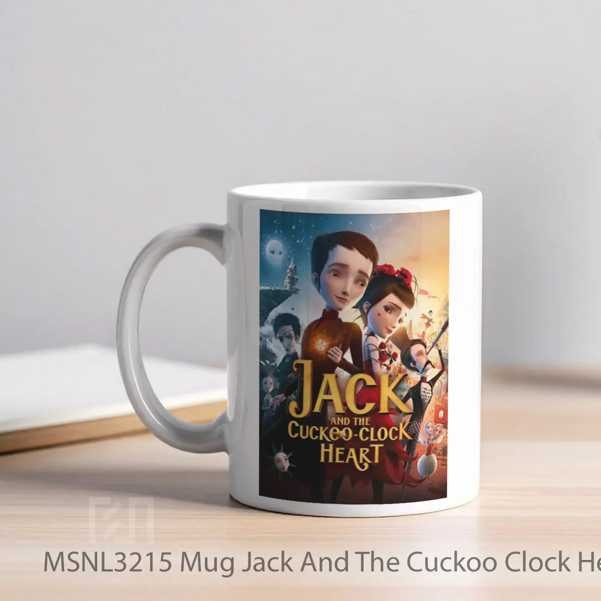Mug Jack And The Cuckoo Clock Heart Gelas Keramik Tema Film MSNL3215 - Tampak Kiri