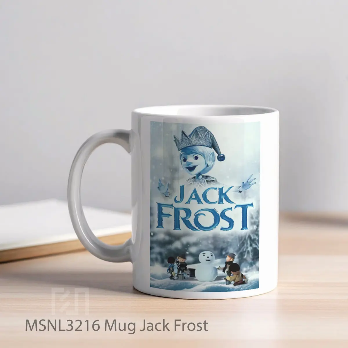 Mug Jack Frost Gelas Keramik Tema Film MSNL3216 - Tampak Kiri