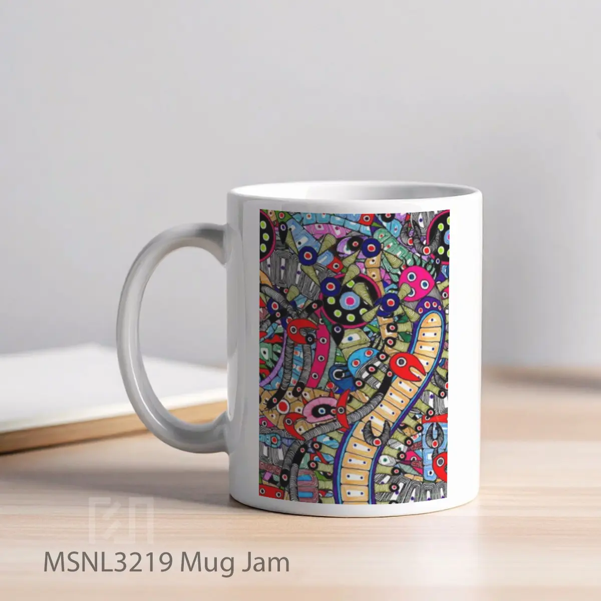 Mug Jam Gelas Keramik Tema Film MSNL3219 - Tampak Kiri