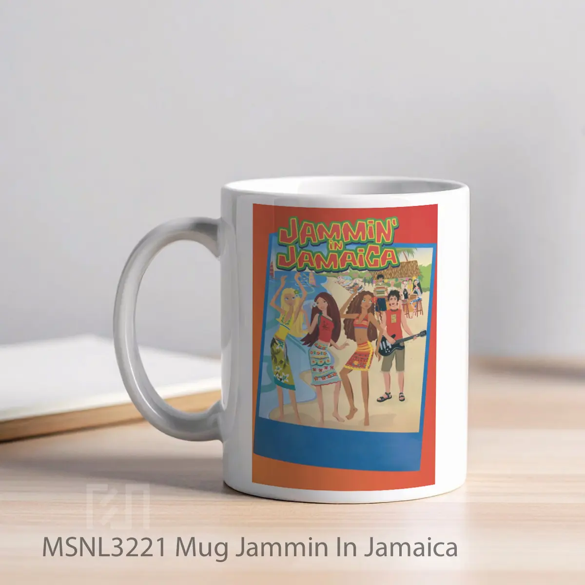 Mug Jammin In Jamaica Gelas Keramik Tema Film MSNL3221 - Tampak Kiri