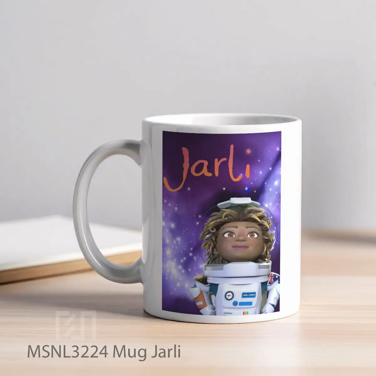 Mug Jarli Gelas Keramik Tema Film MSNL3224 - Tampak Kiri