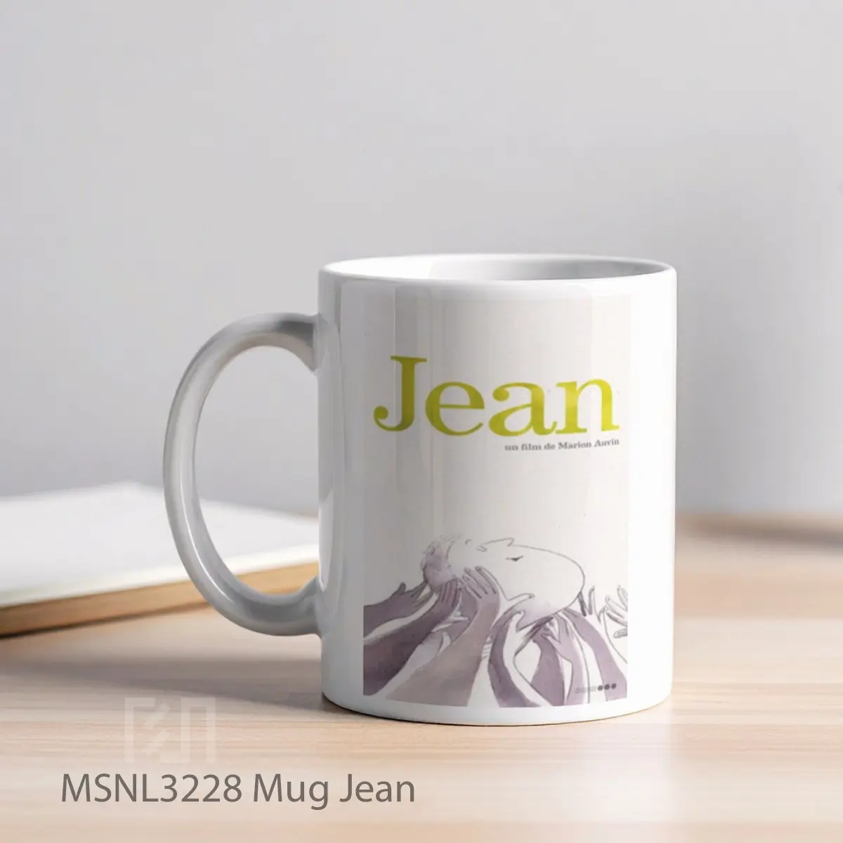 Mug Jean Gelas Keramik Tema Film MSNL3228 - Tampak Kiri