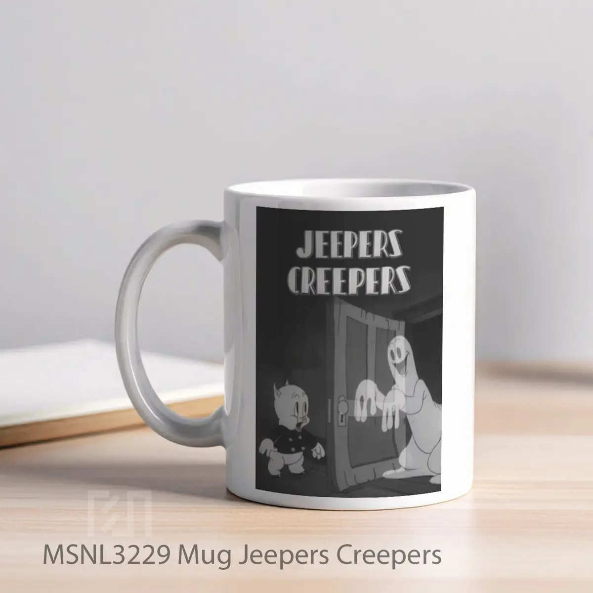 Mug Jeepers Creepers Gelas Keramik Tema Film MSNL3229 - Tampak Kiri