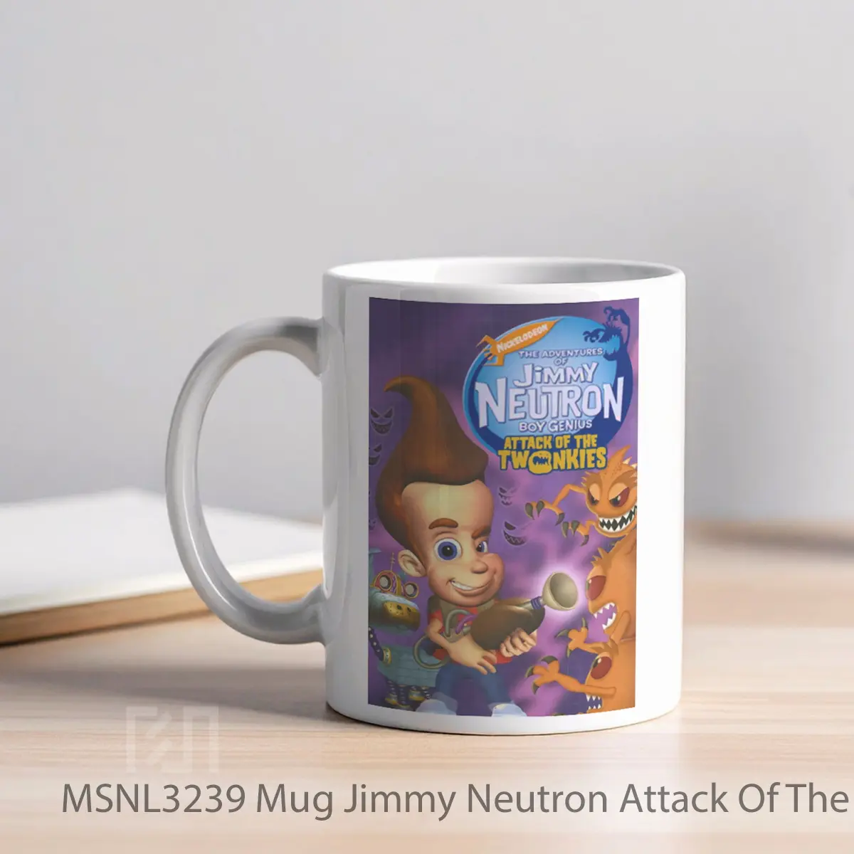 Mug Jimmy Neutron Attack Of The Twonkies Gelas Keramik Tema Film MSNL3239 - Tampak Kiri