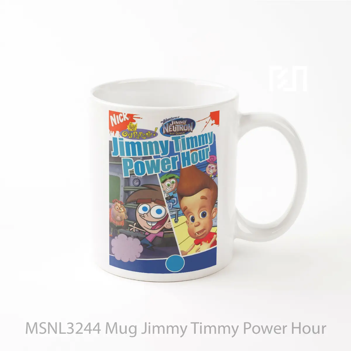 Mug Jimmy Timmy Power Hour Gelas Keramik Tema Film MSNL3244