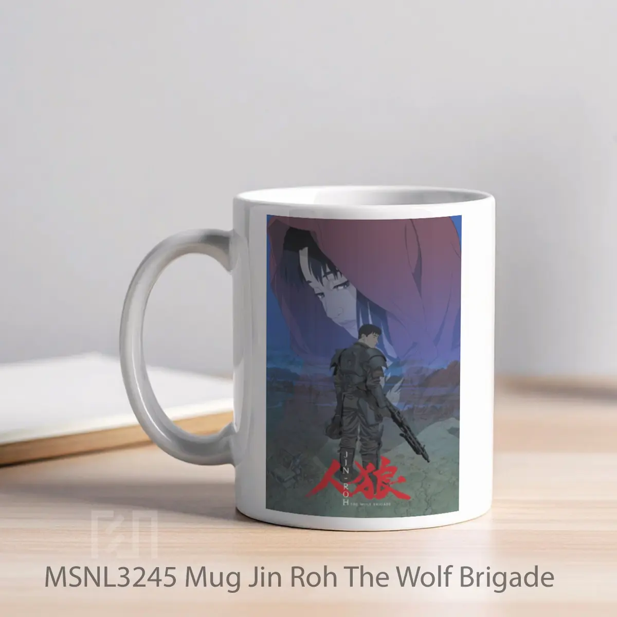 Mug Jin Roh The Wolf Brigade Gelas Keramik Tema Film MSNL3245 - Tampak Kiri