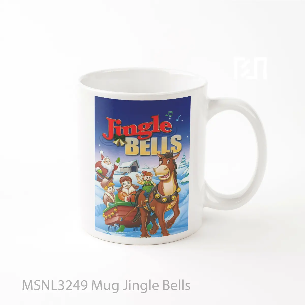 Mug Jingle Bells Gelas Keramik Tema Film MSNL3249