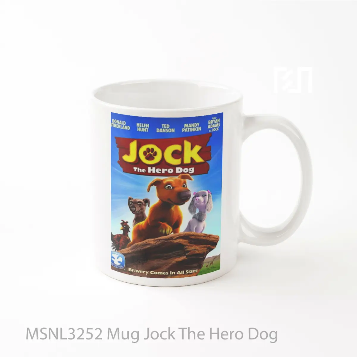 Mug Jock The Hero Dog Gelas Keramik Tema Film MSNL3252