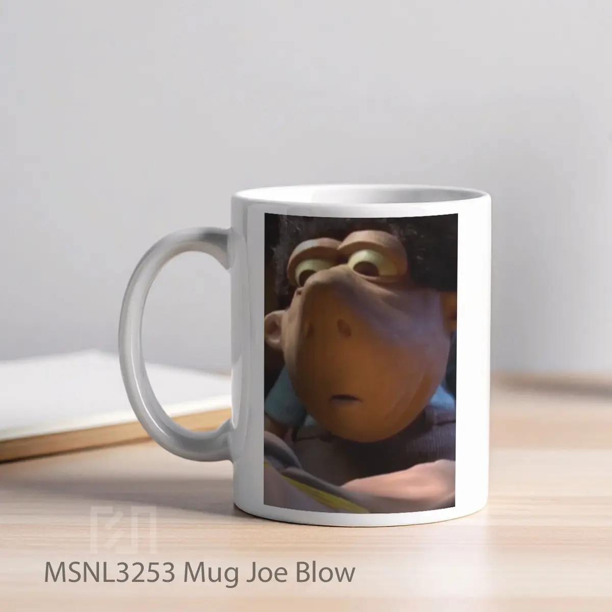 Mug Joe Blow Gelas Keramik Tema Film MSNL3253 - Tampak Kiri