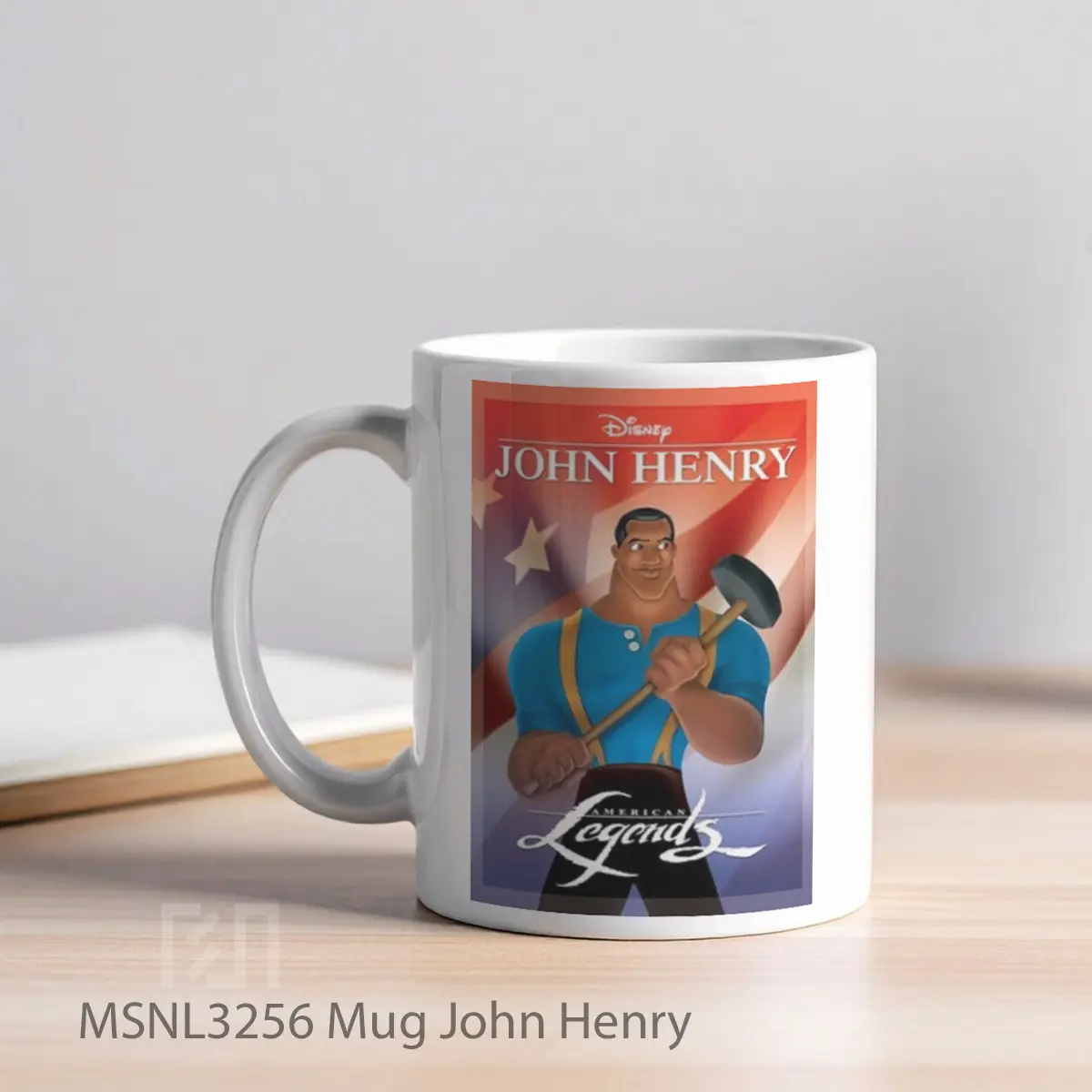 Mug John Henry Gelas Keramik Tema Film MSNL3256 - Tampak Kiri