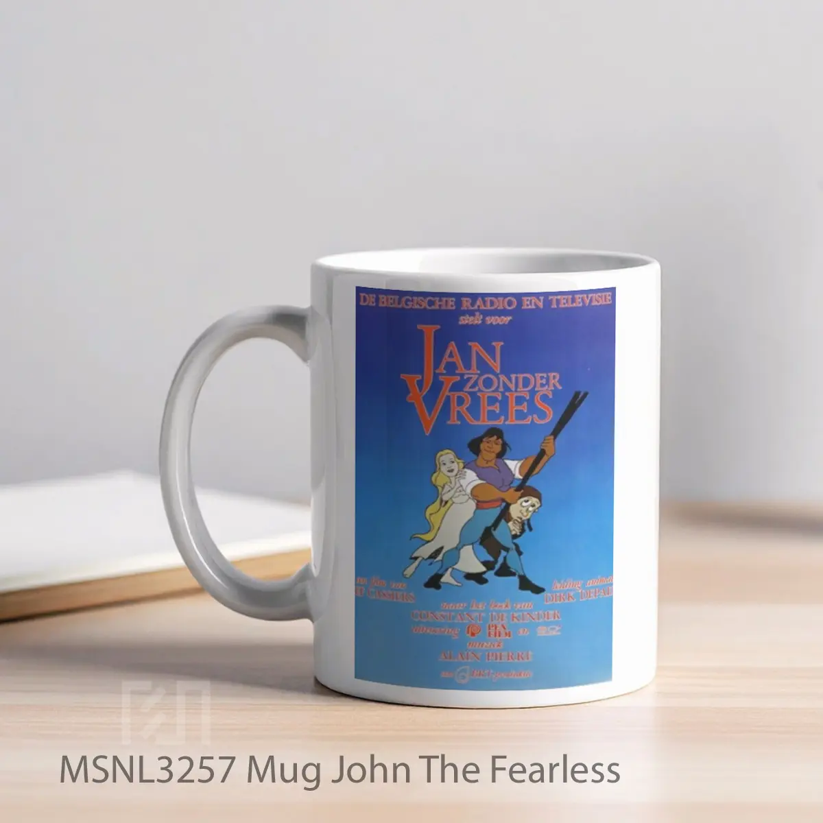 Mug John The Fearless Gelas Keramik Tema Film MSNL3257 - Tampak Kiri