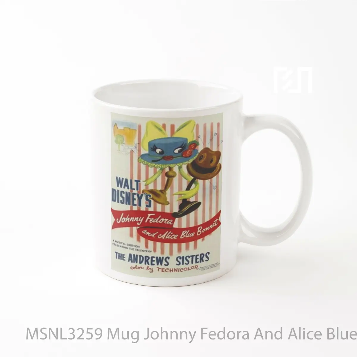 Mug Johnny Fedora And Alice Blue Bonnet Gelas Keramik Tema Film MSNL3259
