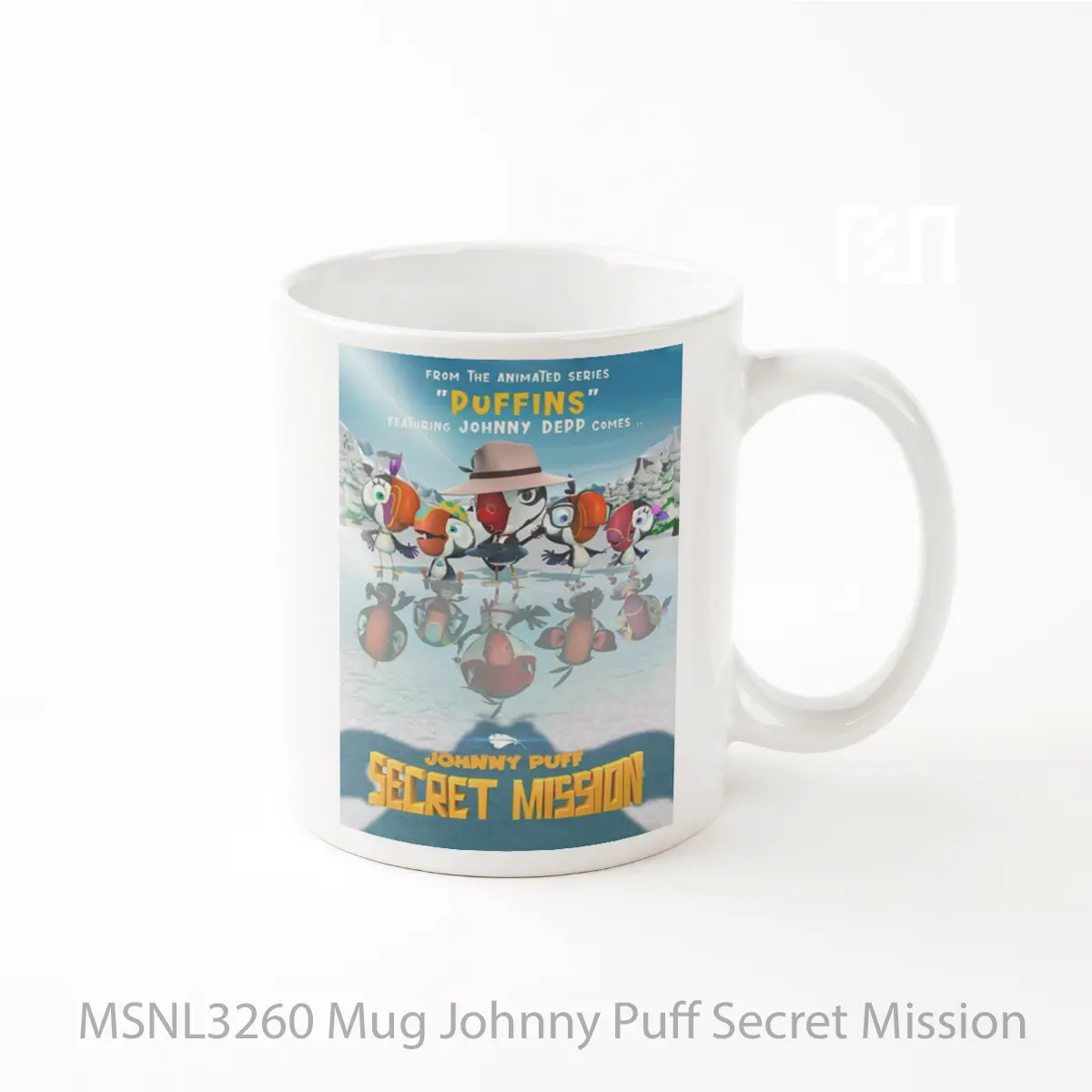 Mug Johnny Puff Secret Mission Gelas Keramik Tema Film MSNL3260