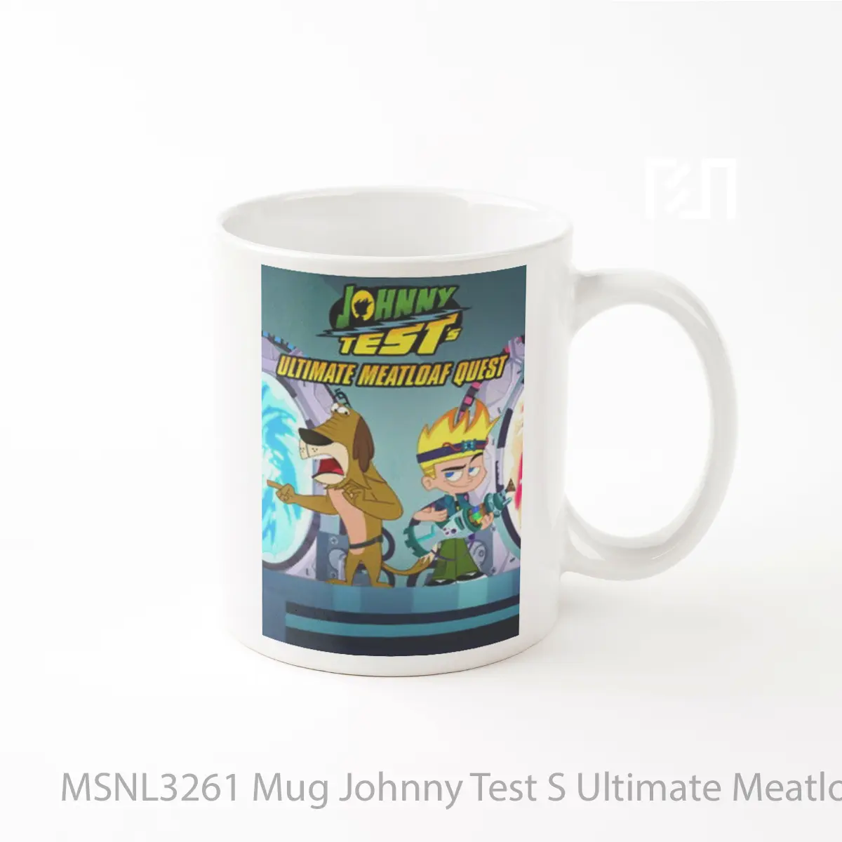 Mug Johnny Test S Ultimate Meatloaf Quest Gelas Keramik Tema Film MSNL3261