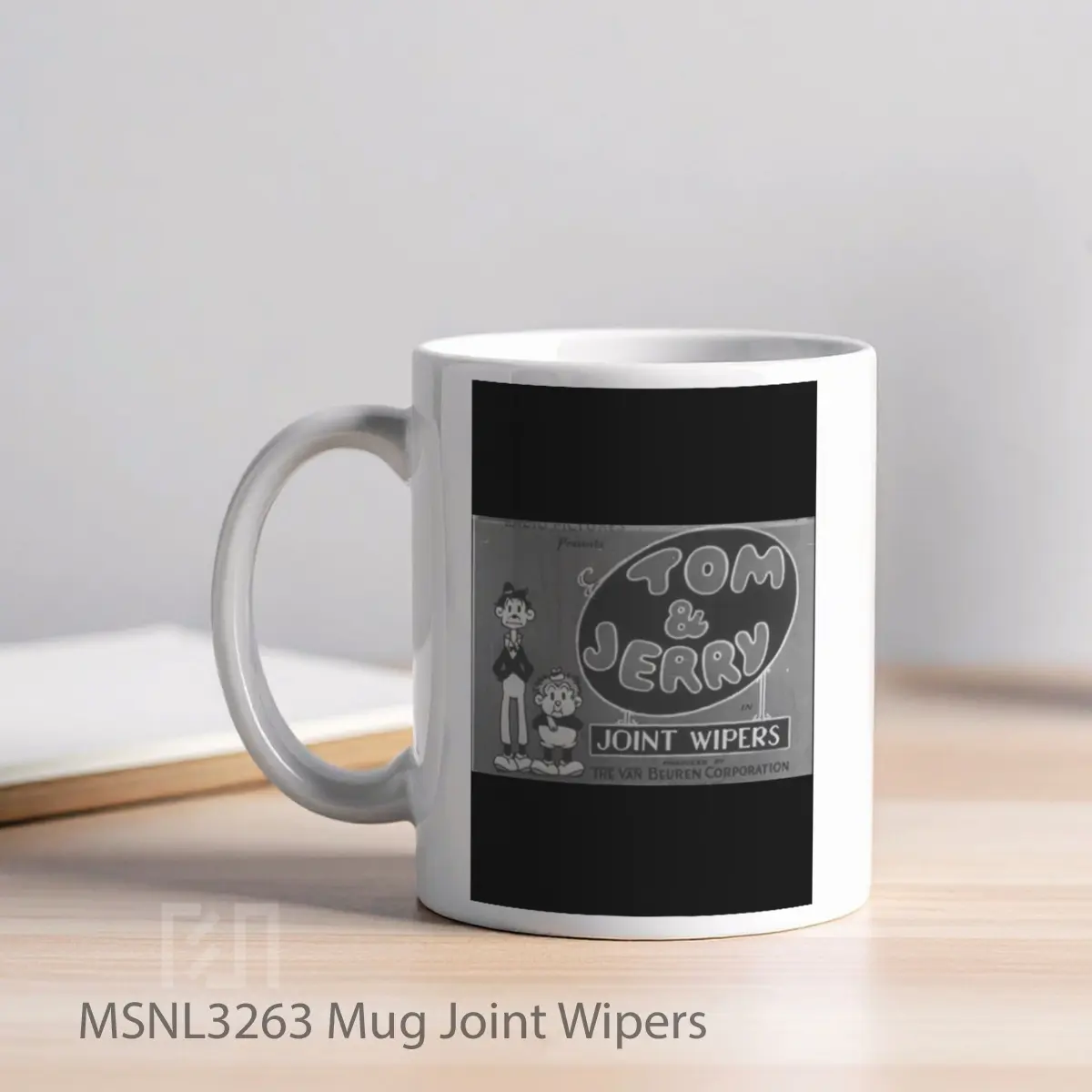 Mug Joint Wipers Gelas Keramik Tema Film MSNL3263 - Tampak Kiri