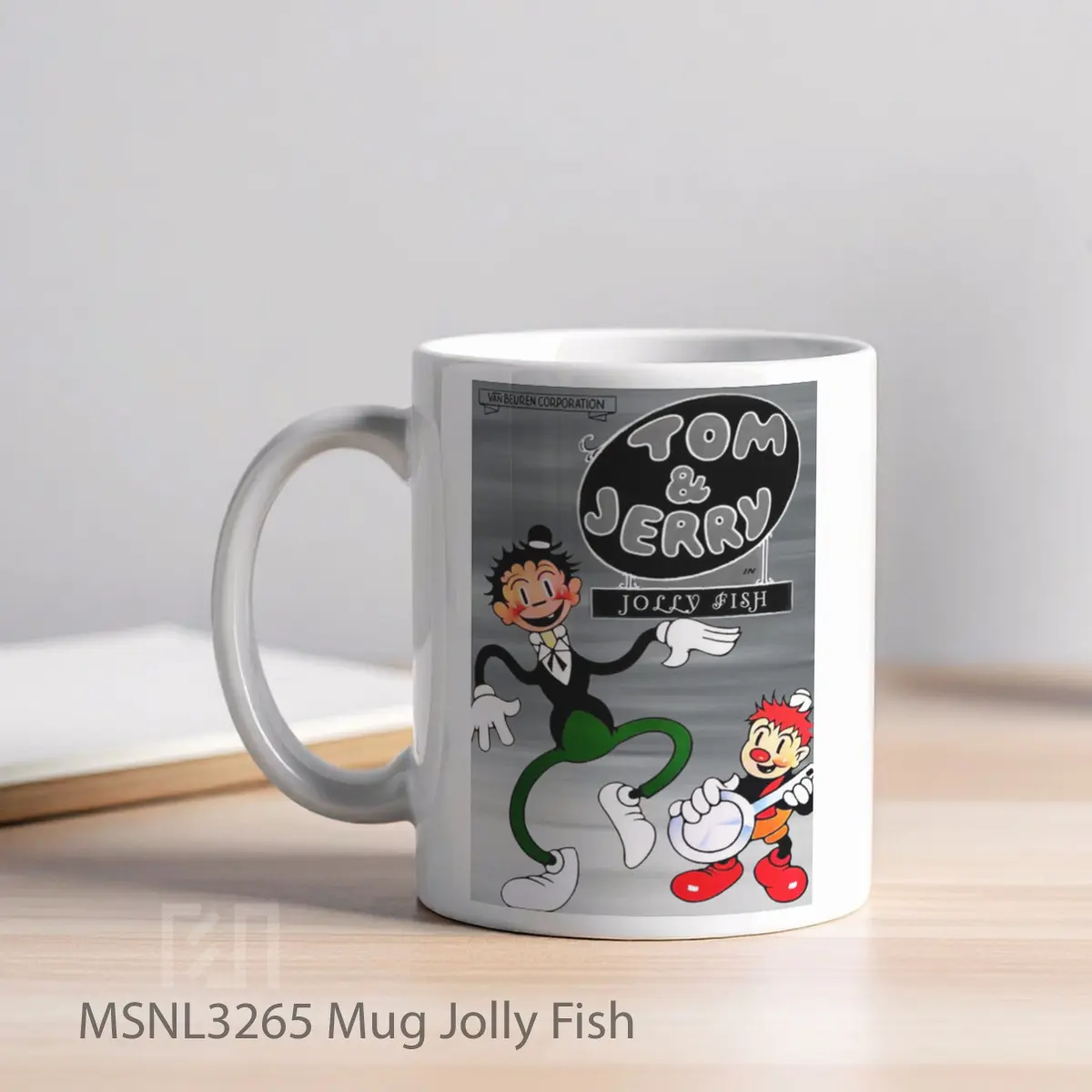 Mug Jolly Fish Gelas Keramik Tema Film MSNL3265 - Tampak Kiri