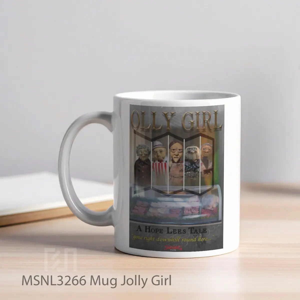 Mug Jolly Girl Gelas Keramik Tema Film MSNL3266 - Tampak Kiri