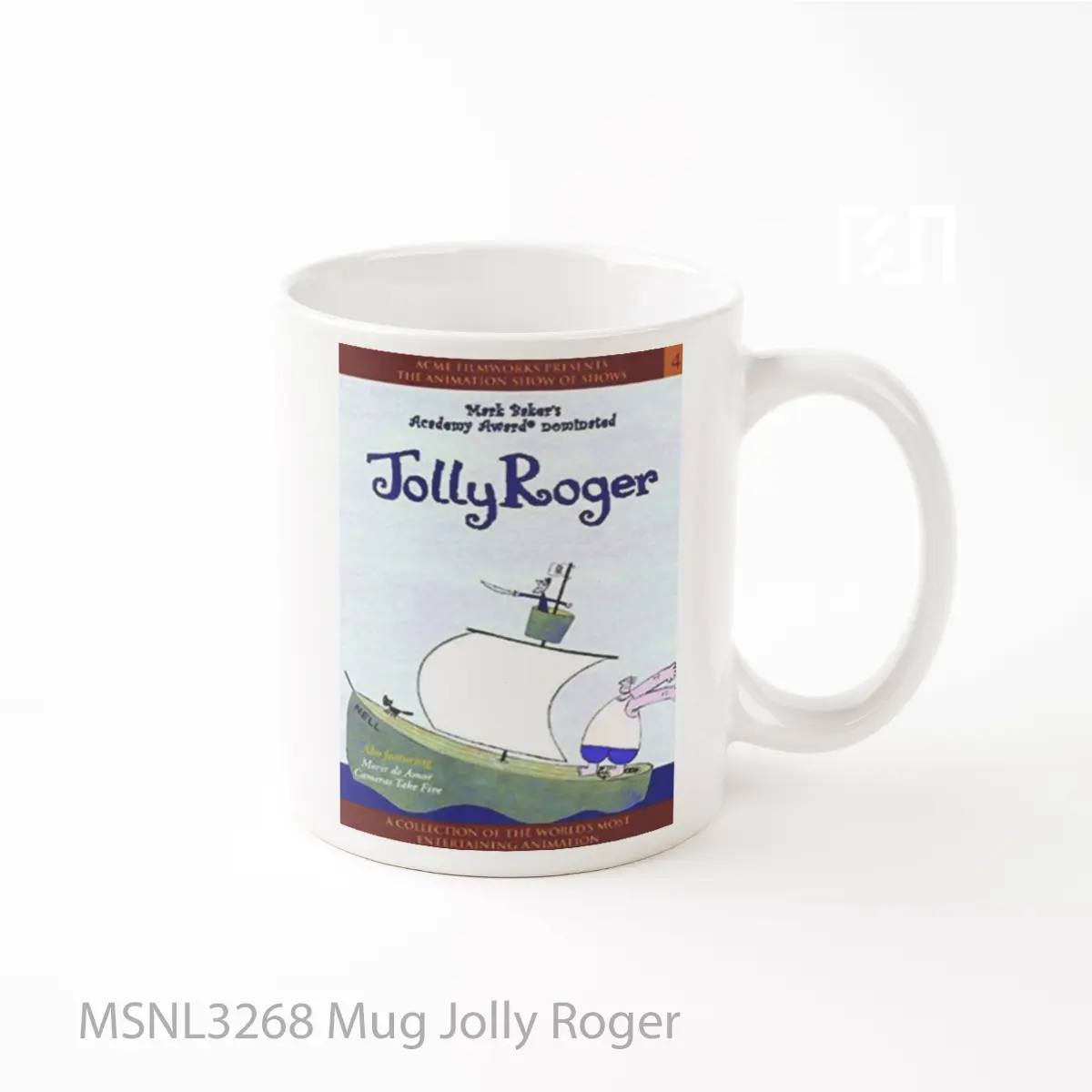Mug Jolly Roger Gelas Keramik Tema Film MSNL3268