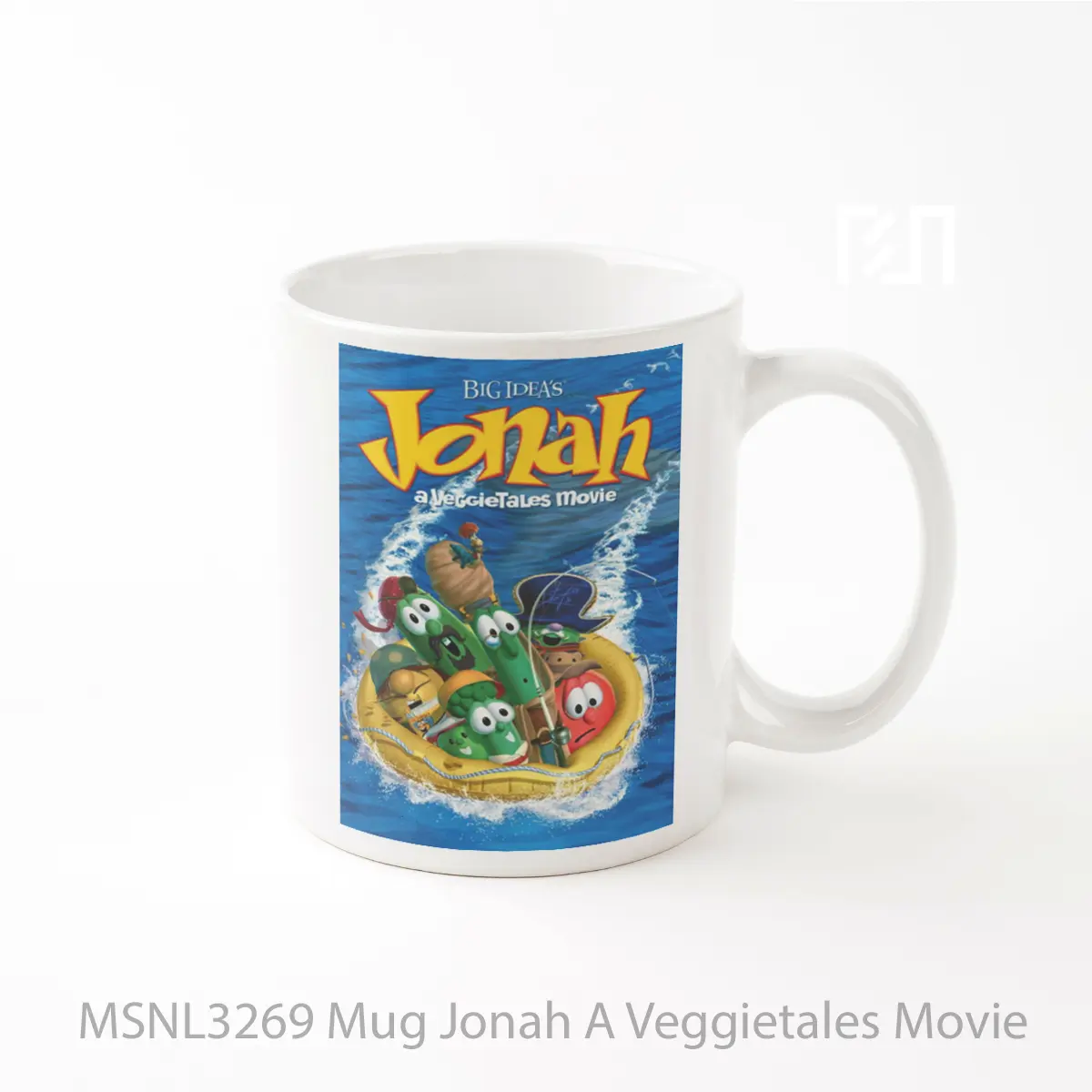 Mug Jonah A Veggietales Movie Gelas Keramik Tema Film MSNL3269