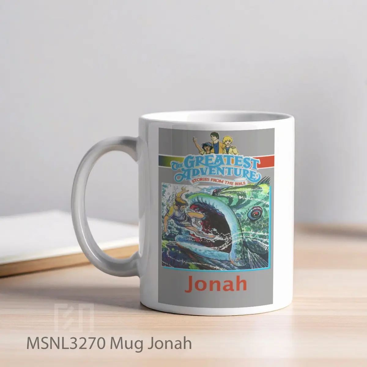 Mug Jonah Gelas Keramik Tema Film MSNL3270 - Tampak Kiri
