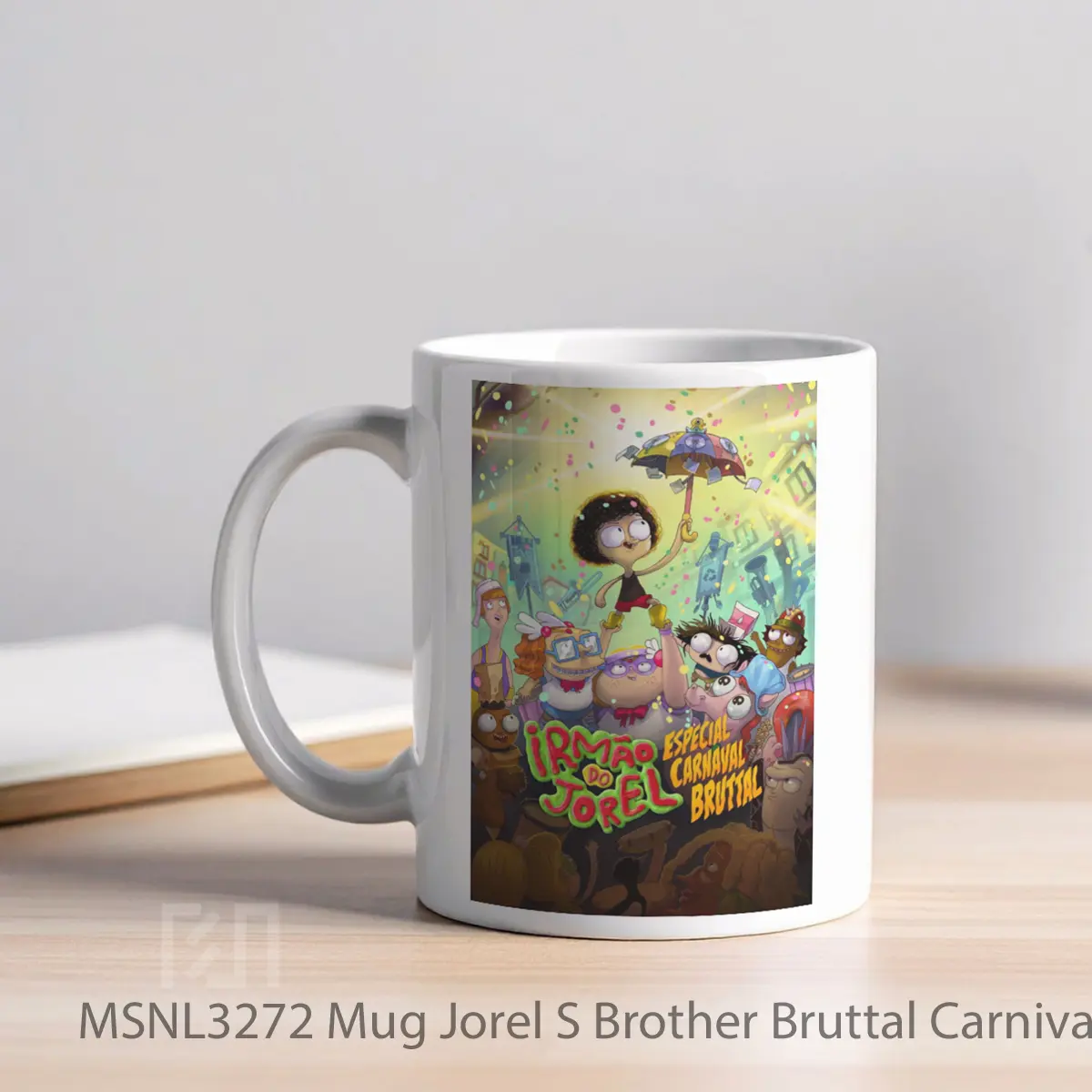 Mug Jorel S Brother Bruttal Carnival Special Gelas Keramik Tema Film MSNL3272 - Tampak Kiri