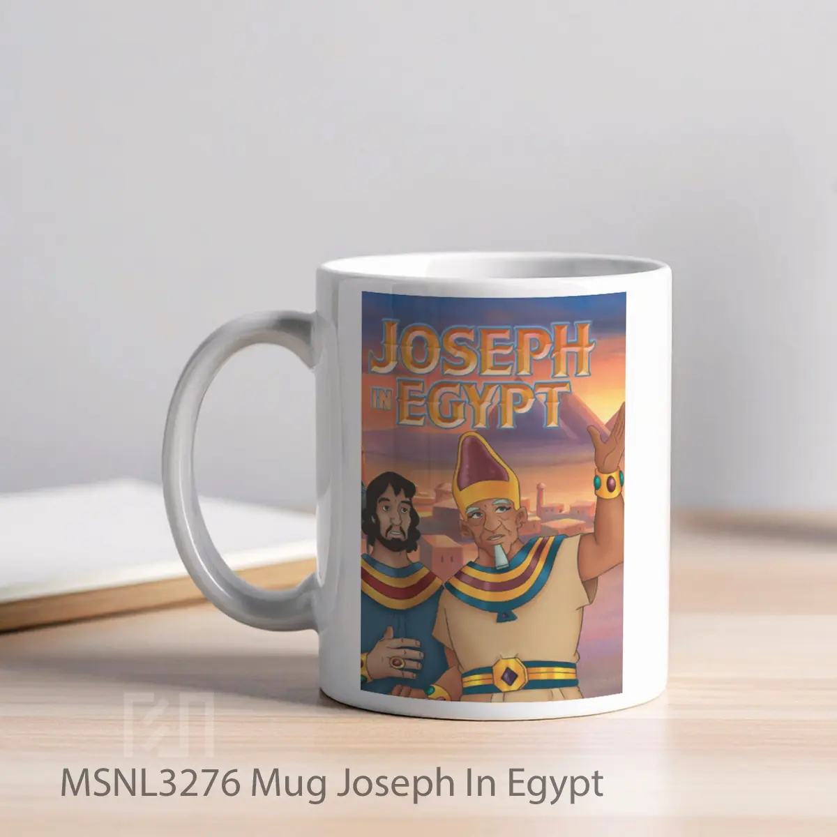 Mug Joseph In Egypt Gelas Keramik Tema Film MSNL3276 - Tampak Kiri
