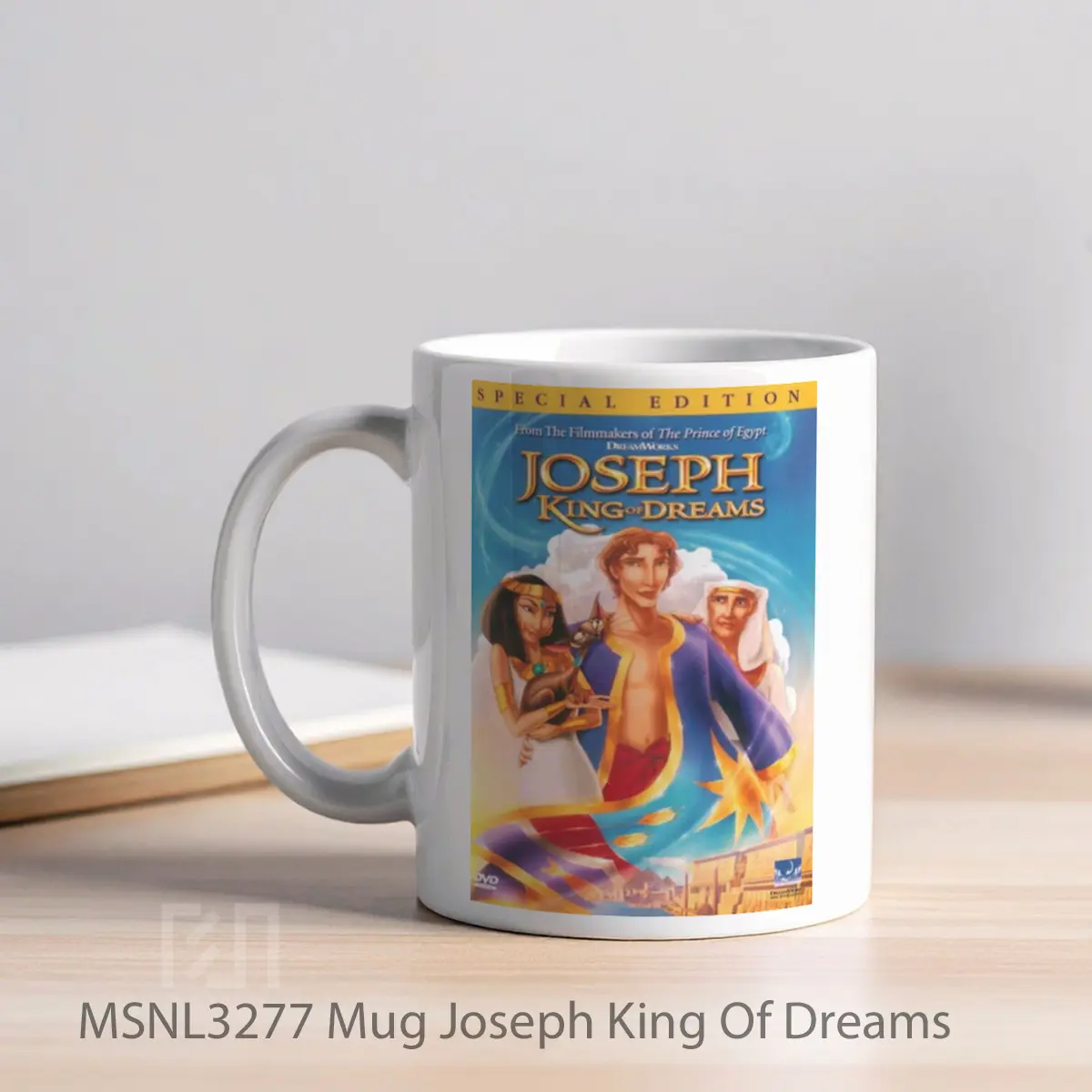 Mug Joseph King Of Dreams Gelas Keramik Tema Film MSNL3277 - Tampak Kiri