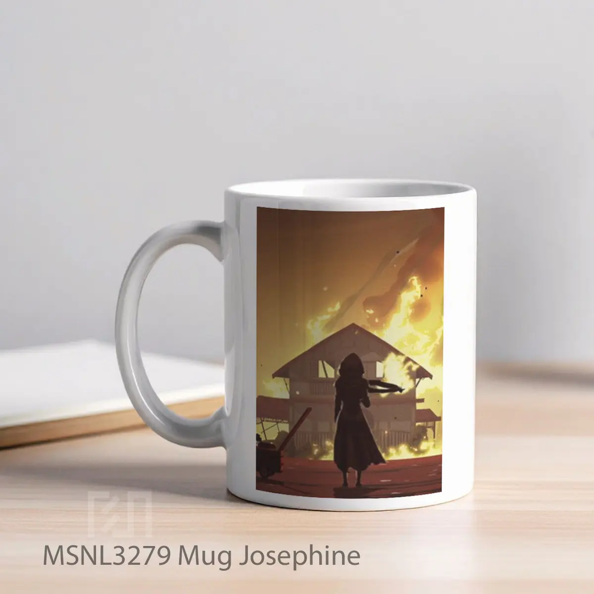 Mug Josephine Gelas Keramik Tema Film MSNL3279 - Tampak Kiri