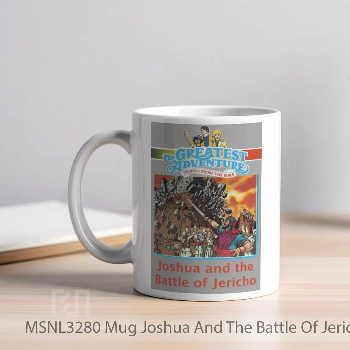 Mug Joshua And The Battle Of Jericho Gelas Keramik Tema Film MSNL3280 - Tampak Kiri