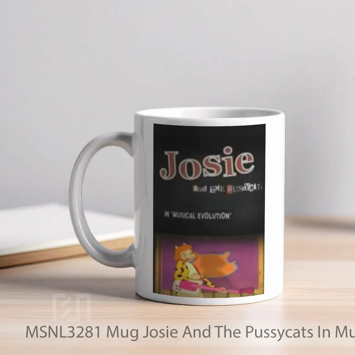 Mug Josie And The Pussycats In Musical Evolution Gelas Keramik Tema Film MSNL3281 - Tampak Kiri