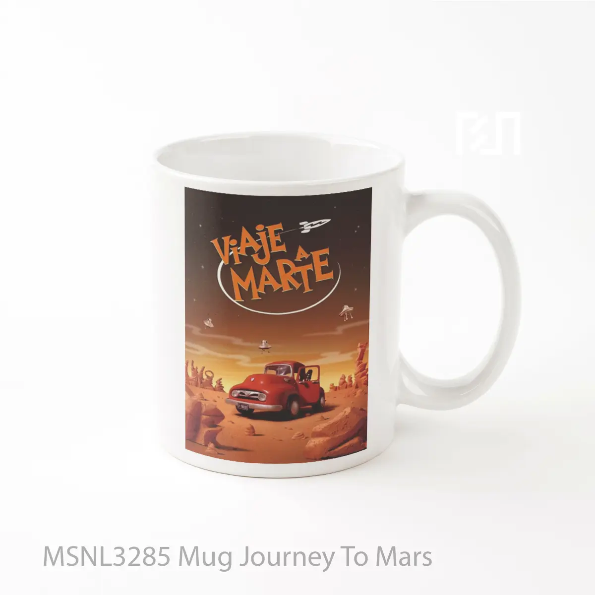 Mug Journey To Mars Gelas Keramik Tema Film MSNL3285