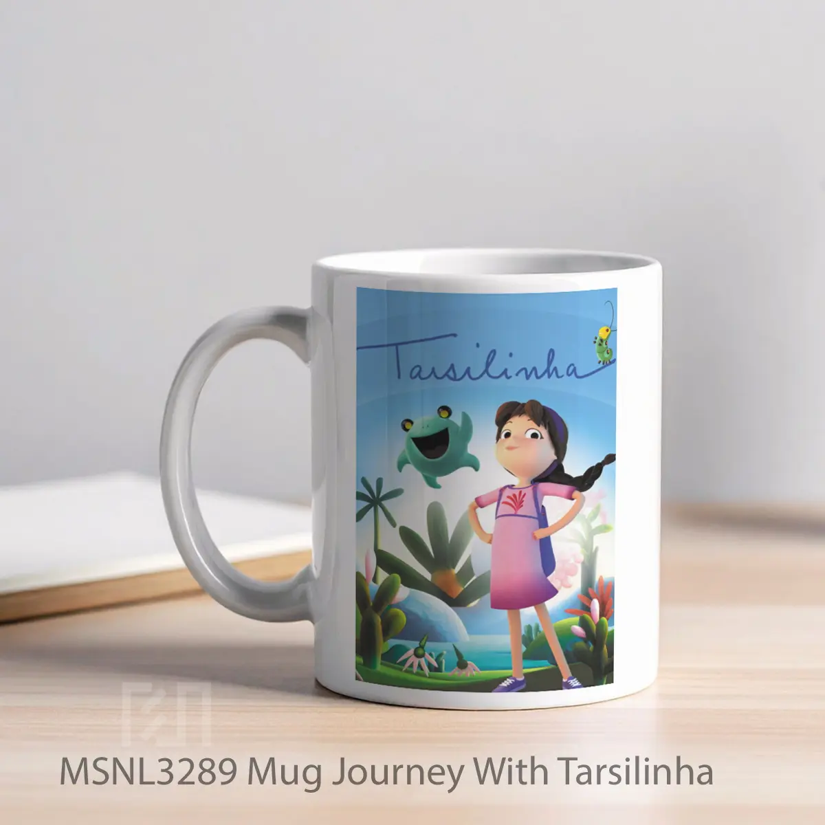 Mug Journey With Tarsilinha Gelas Keramik Tema Film MSNL3289 - Tampak Kiri