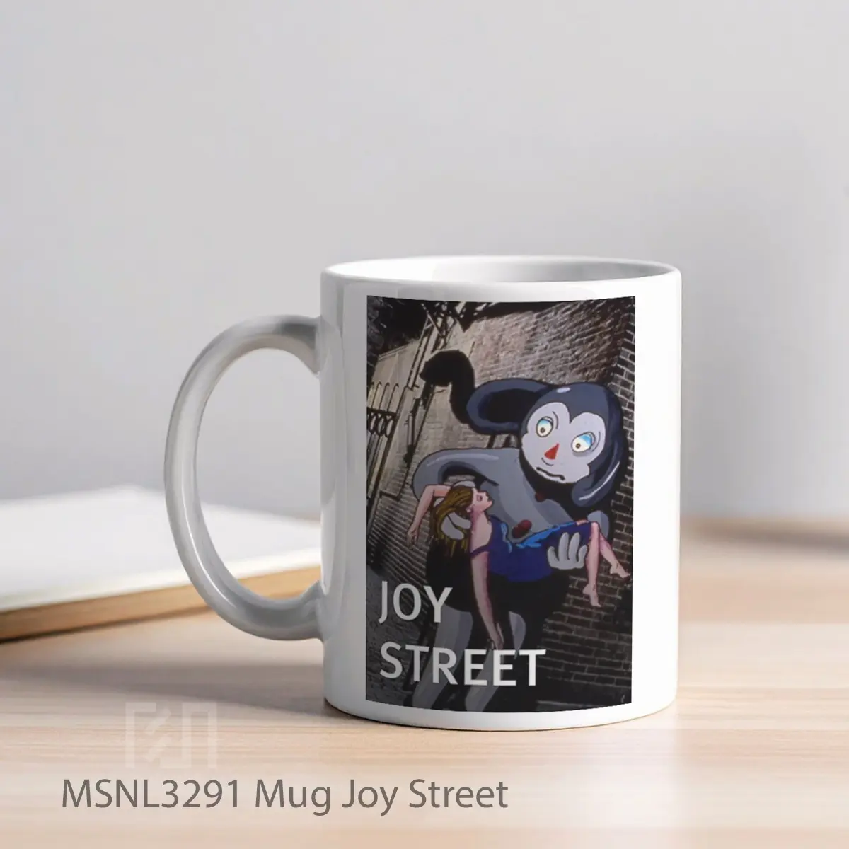 Mug Joy Street Gelas Keramik Tema Film MSNL3291 - Tampak Kiri