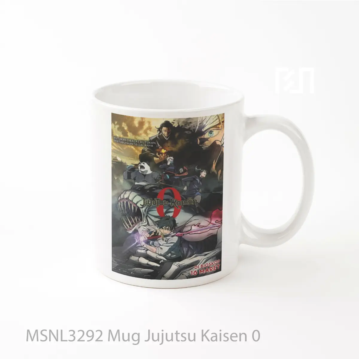 Mug Jujutsu Kaisen 0 Gelas Keramik Tema Film MSNL3292