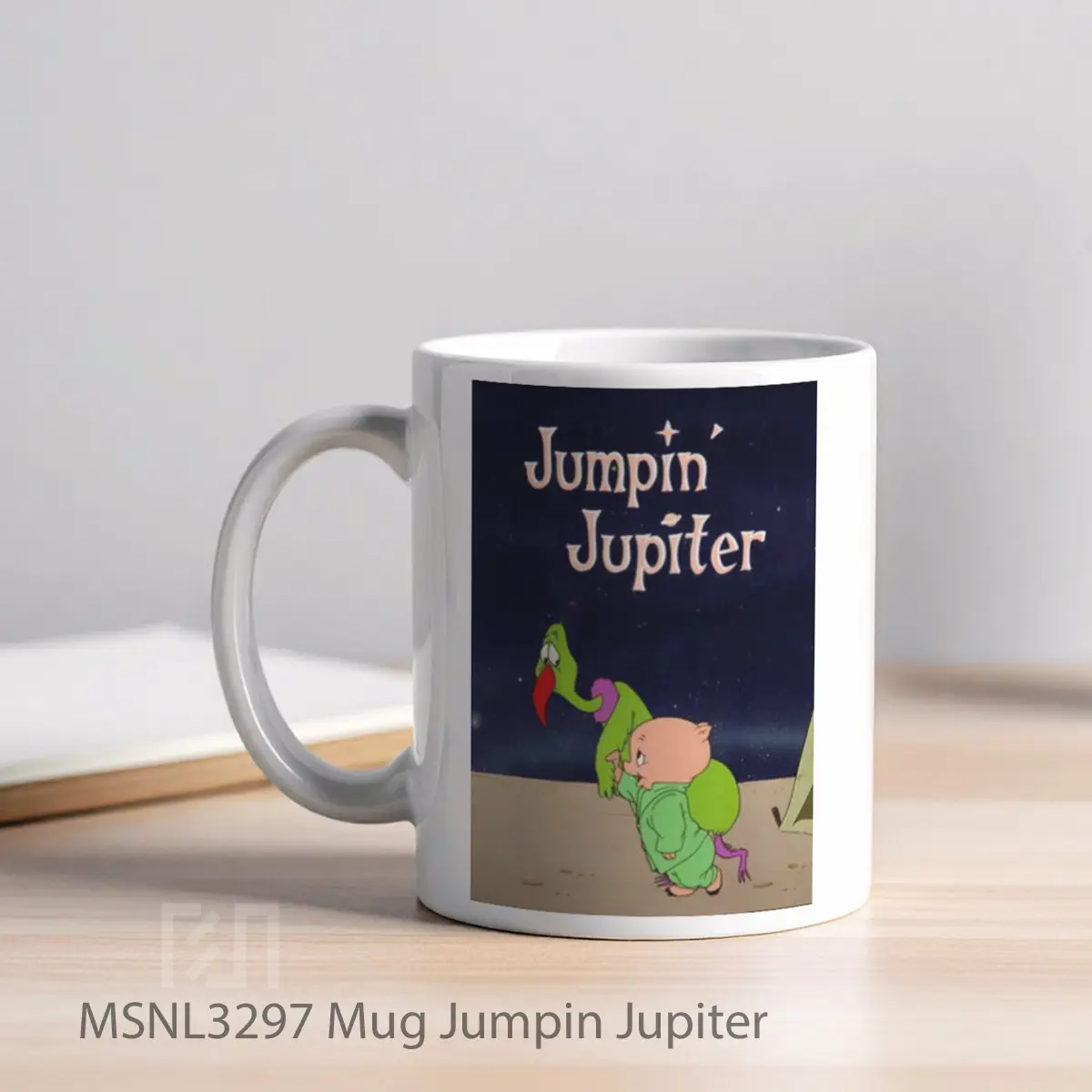 Mug Jumpin Jupiter Gelas Keramik Tema Film MSNL3297 - Tampak Kiri