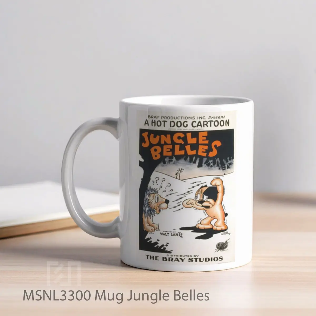 Mug Jungle Belles Gelas Keramik Tema Film MSNL3300 - Tampak Kiri