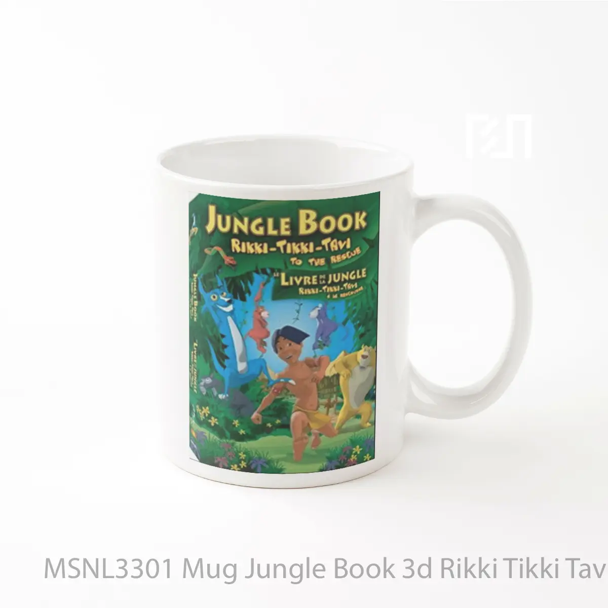 Mug Jungle Book 3d Rikki Tikki Tavi To The Rescue Gelas Keramik Tema Film MSNL3301