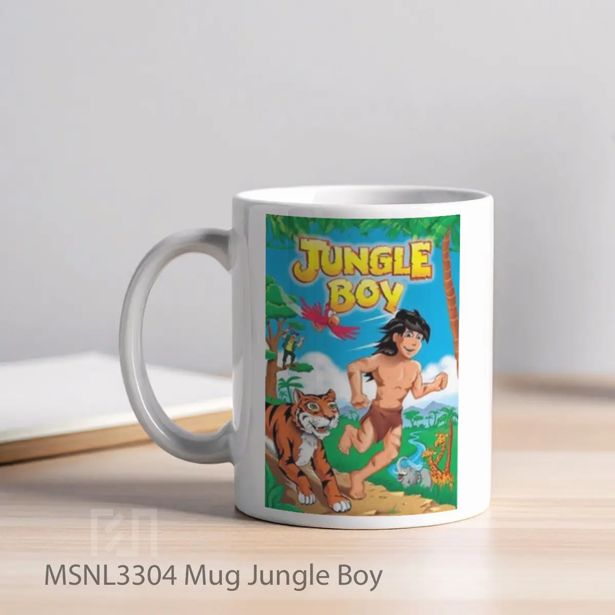 Mug Jungle Boy Gelas Keramik Tema Film MSNL3304 - Tampak Kiri