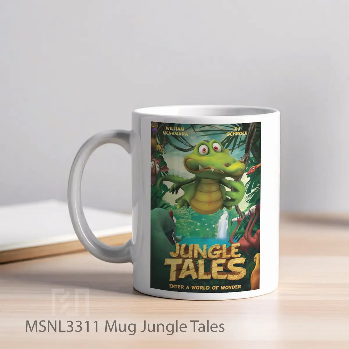 Mug Jungle Tales Gelas Keramik Tema Film MSNL3311 - Tampak Kiri