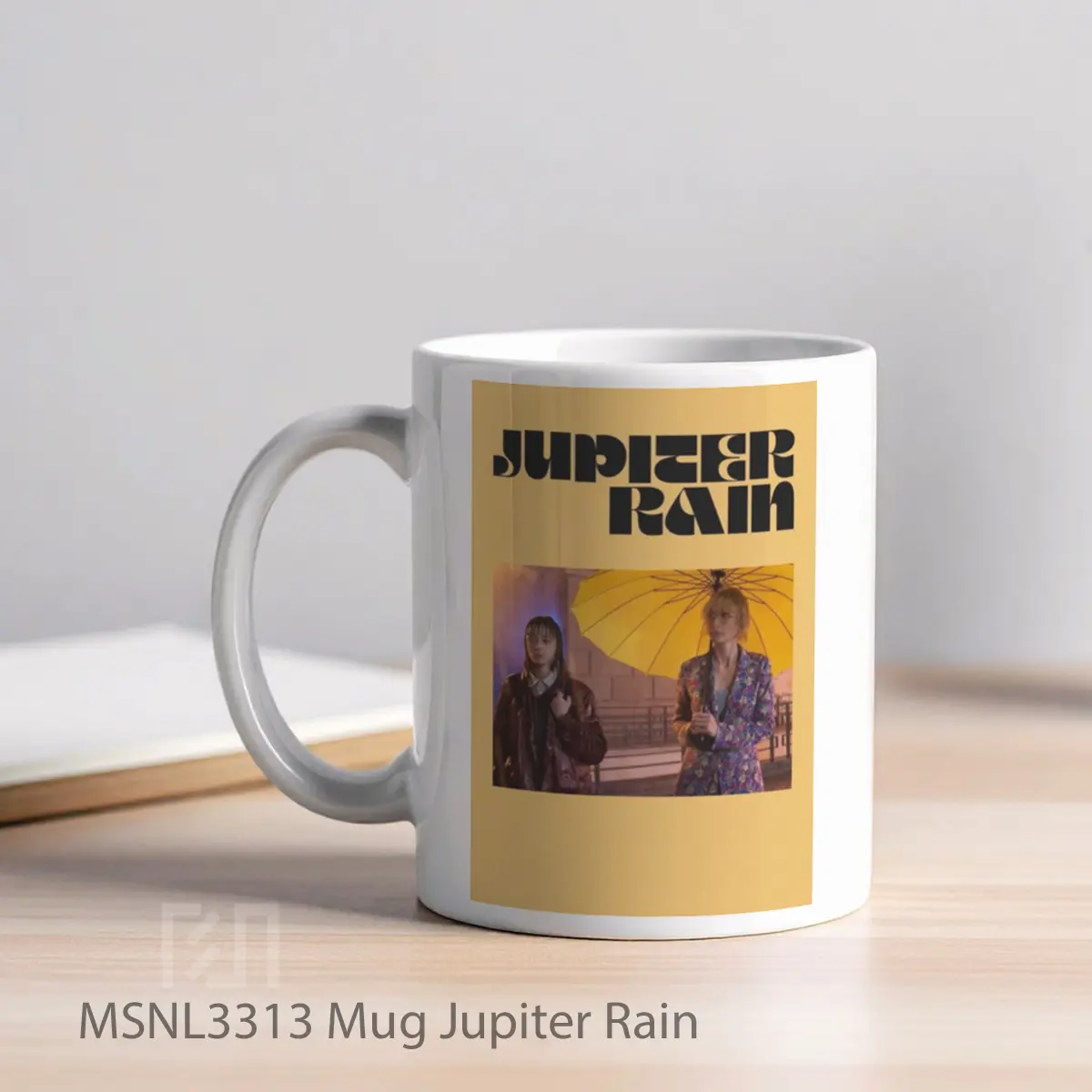 Mug Jupiter Rain Gelas Keramik Tema Film MSNL3313 - Tampak Kiri