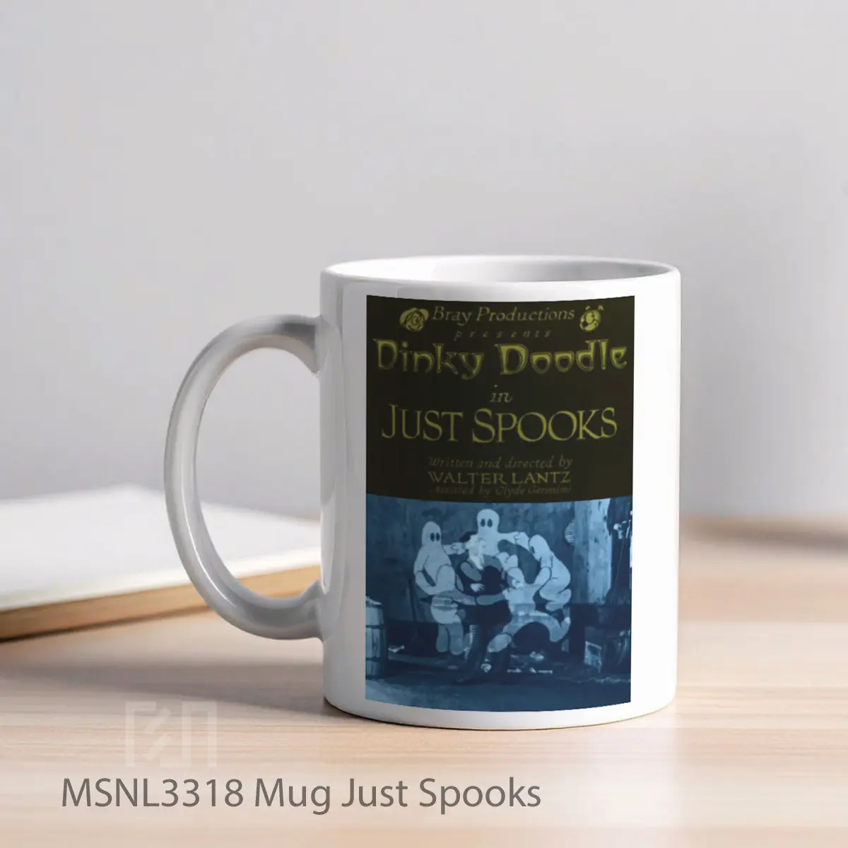Mug Just Spooks Gelas Keramik Tema Film MSNL3318 - Tampak Kiri