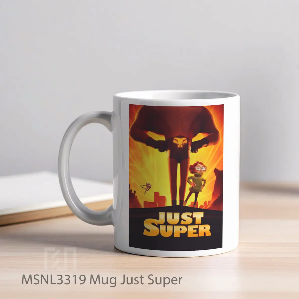 Mug Just Super Gelas Keramik Tema Film MSNL3319 - Tampak Kiri