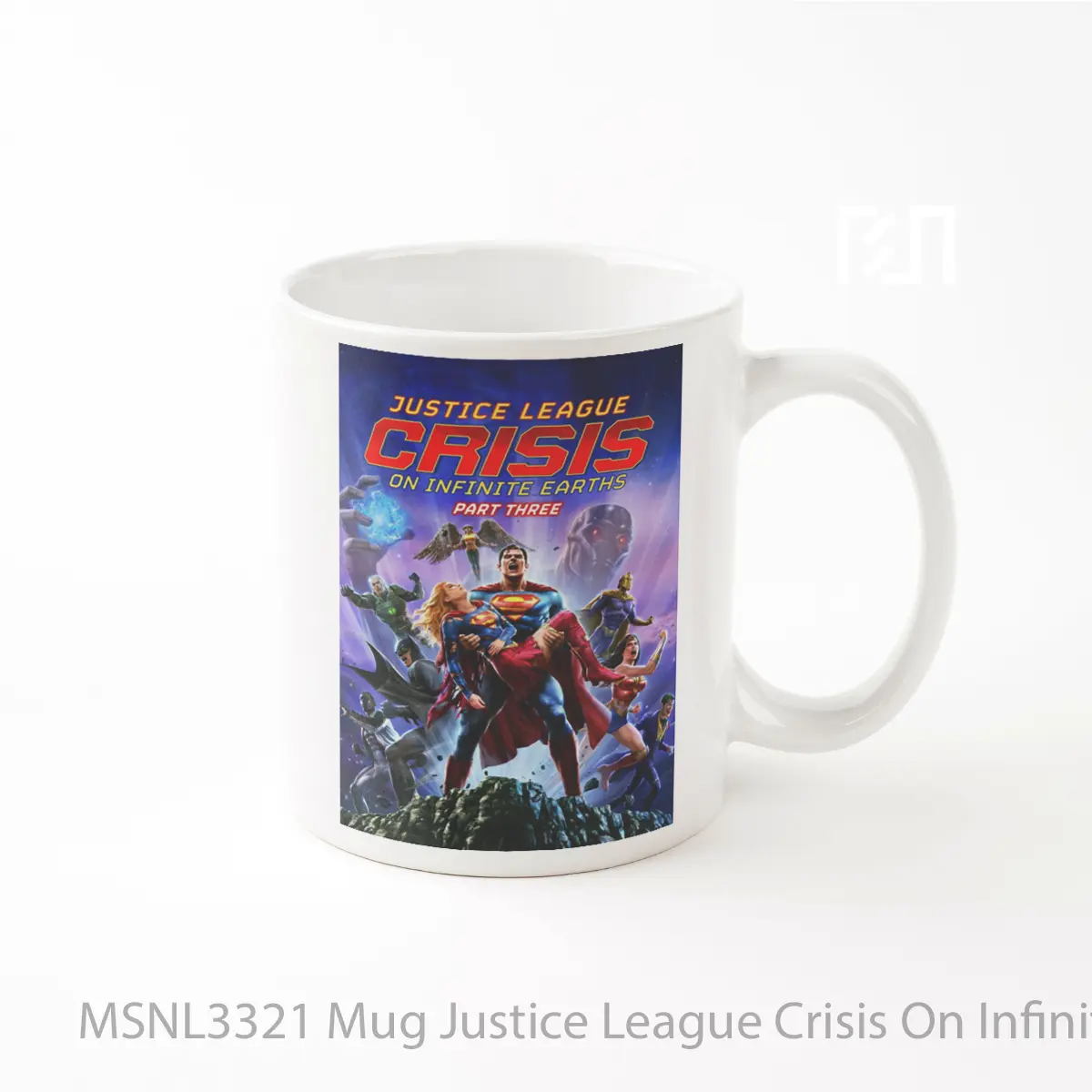 Mug Justice League Crisis On Infinite Earths Part Three Gelas Keramik Tema Film MSNL3321