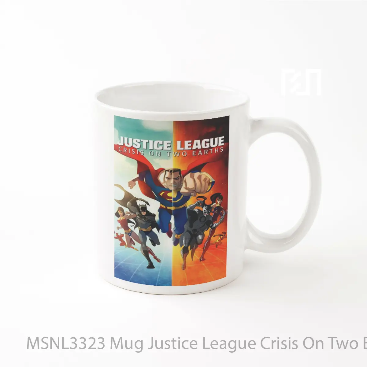 Mug Justice League Crisis On Two Earths Gelas Keramik Tema Film MSNL3323