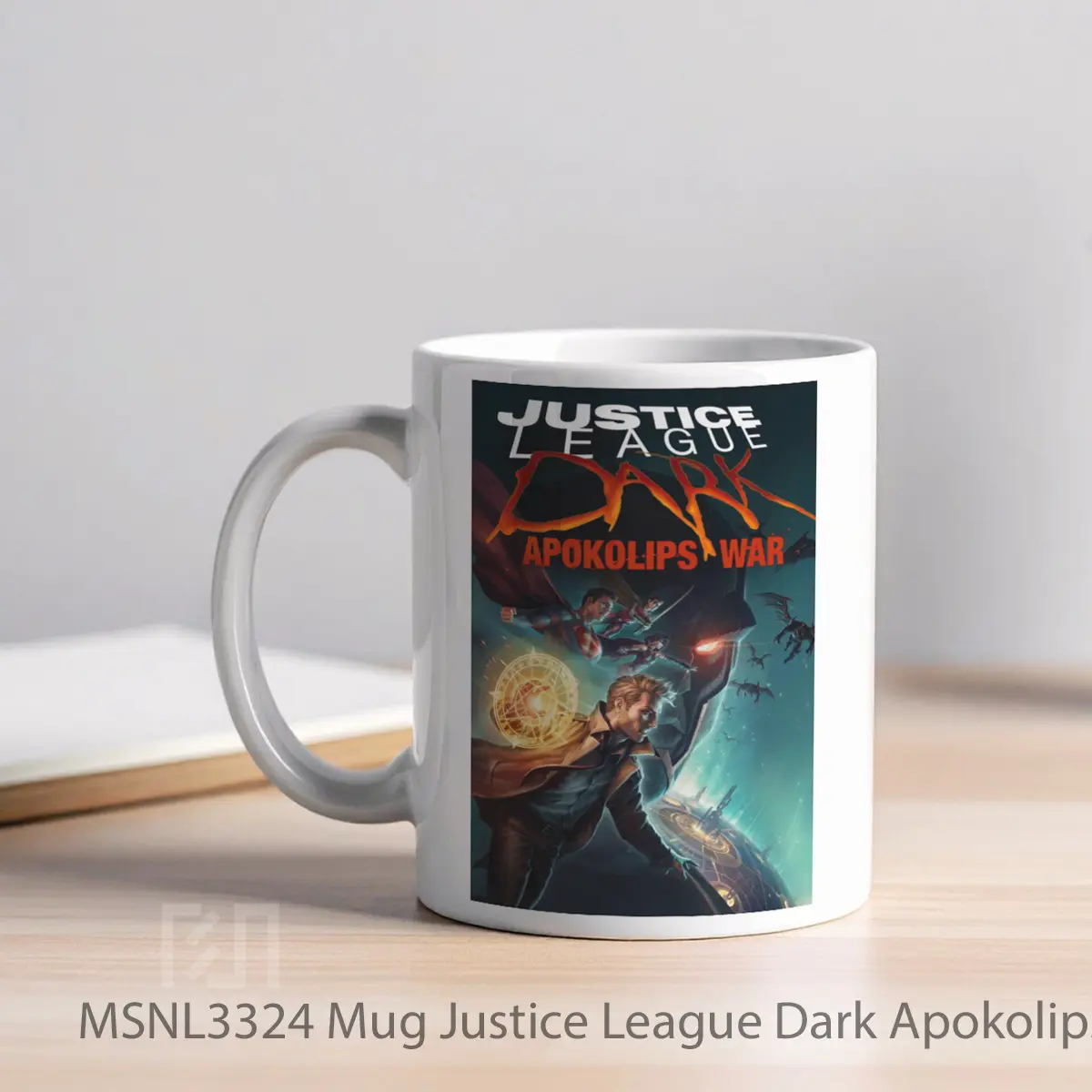Mug Justice League Dark Apokolips War Gelas Keramik Tema Film MSNL3324 - Tampak Kiri