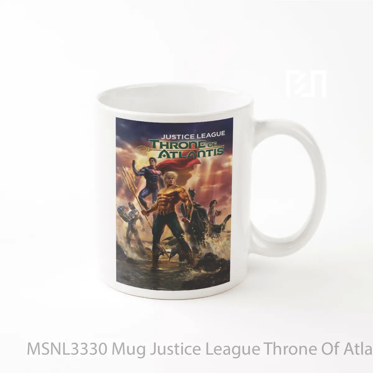 Mug Justice League Throne Of Atlantis Gelas Keramik Tema Film MSNL3330