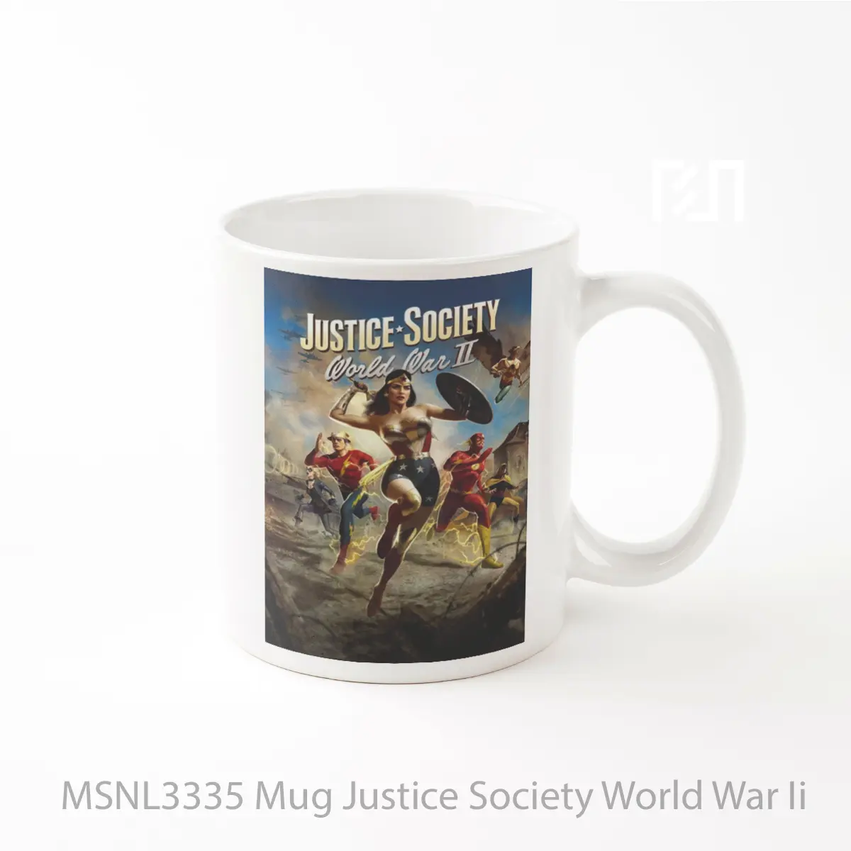 Mug Justice Society World War Ii Gelas Keramik Tema Film MSNL3335
