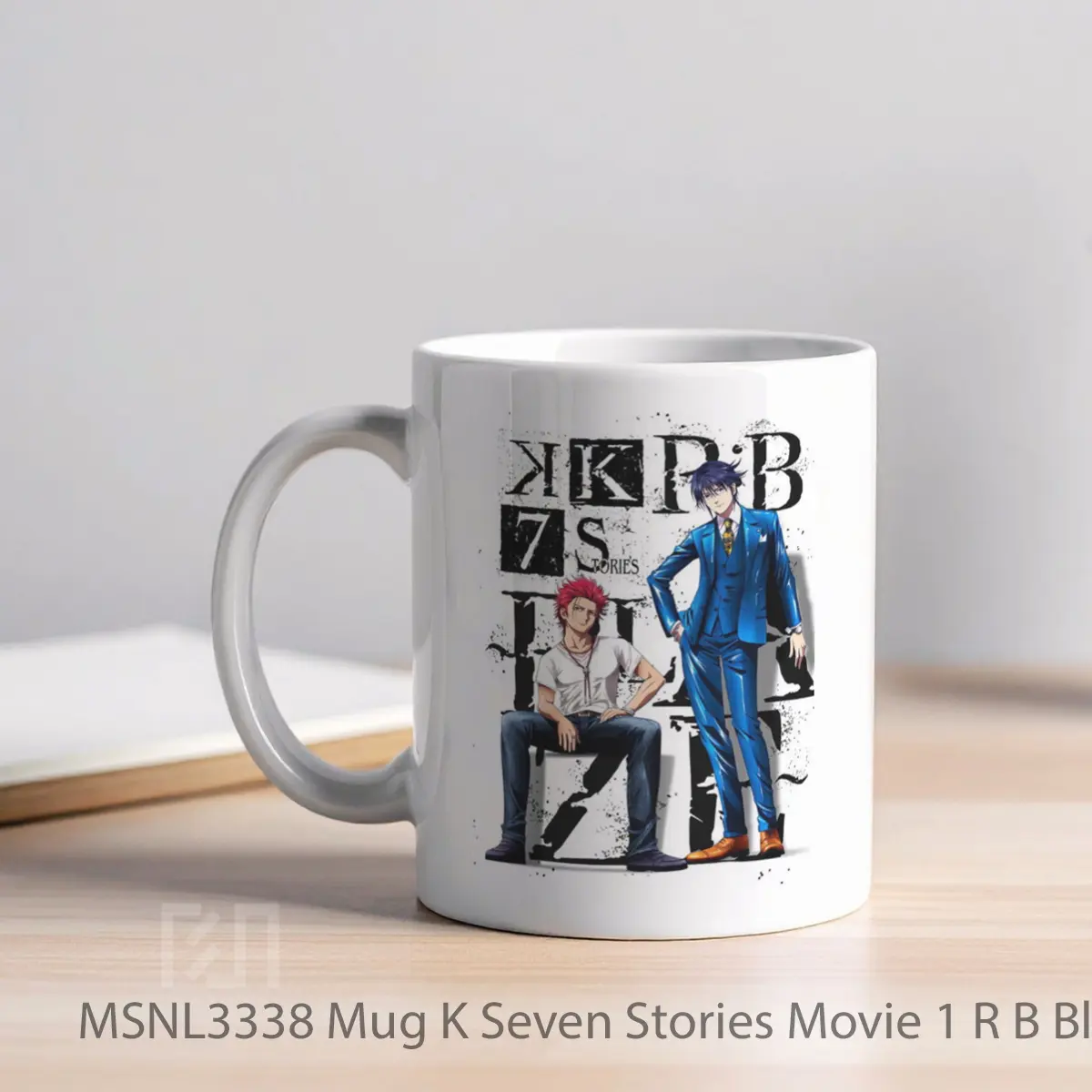 Mug K Seven Stories Movie 1 R B Blaze Gelas Keramik Tema Film MSNL3338 - Tampak Kiri